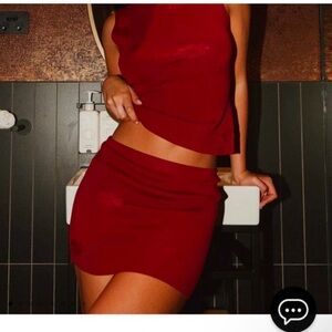 peppermayo skirt and long sleeve top